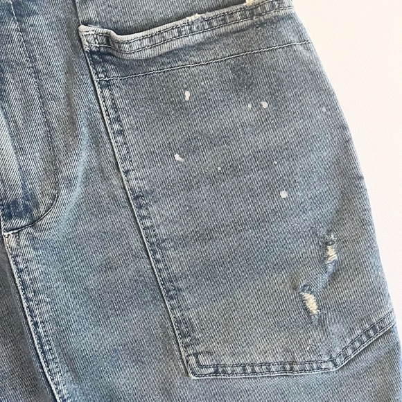 Pilcro & the Letterpress Patchwork Denim Skirt Size 4 Distressed EUC - Picture 8 of 8